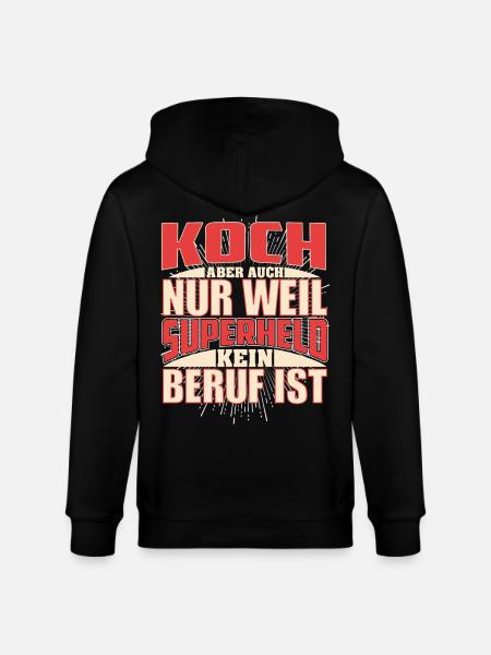 Koch Superheld - Stanley/Stella Unisex Bio-Kapuzenjacke CULTIVATOR  - Schwarz