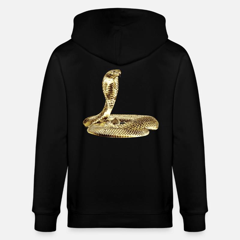 Cobra à l’attaque de Black - Veste à capuche bio CULTIVATOR Stanley/Stella Unisexe - noir