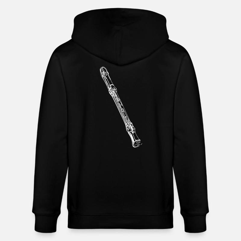 Blockflöte - Stanley/Stella Unisex Bio-Kapuzenjacke CULTIVATOR  - Schwarz