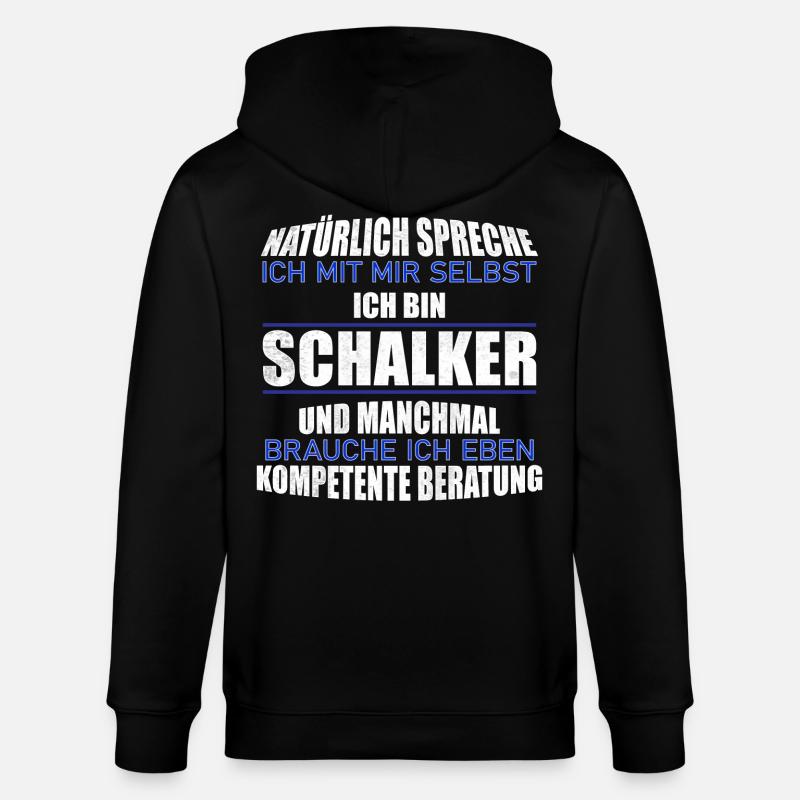 Schalker Beratung Geschenkidee - Stanley/Stella Unisex Bio-Kapuzenjacke CULTIVATOR - Schwarz