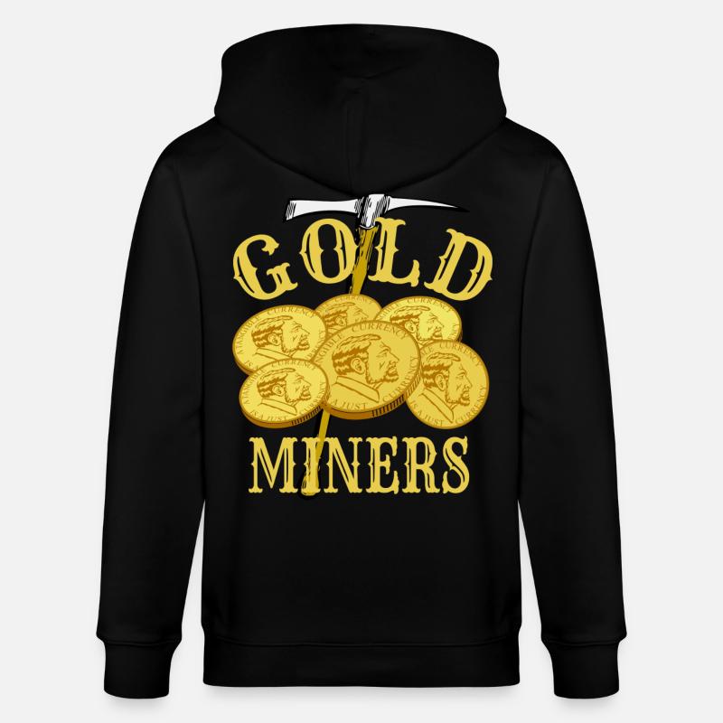 Goldgräber - Stanley/Stella Unisex Bio-Kapuzenjacke CULTIVATOR  - Schwarz