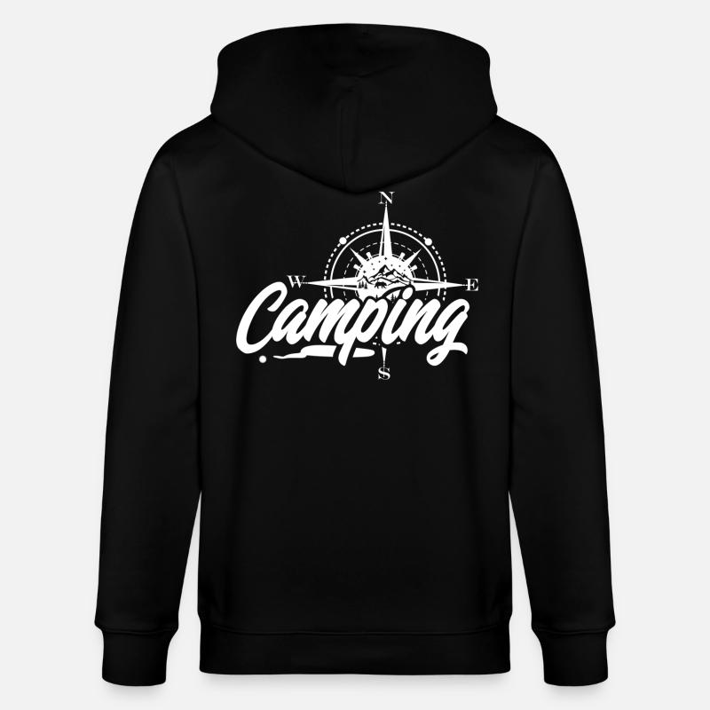 Camping - Stanley/Stella Unisex Bio-Kapuzenjacke CULTIVATOR  - Schwarz