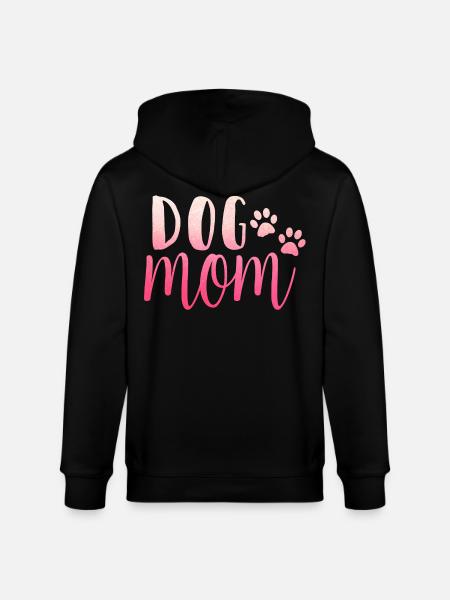 Dog mom - Stanley/Stella CULTIVATOR  Unisex Organic Hooded Jacket - black
