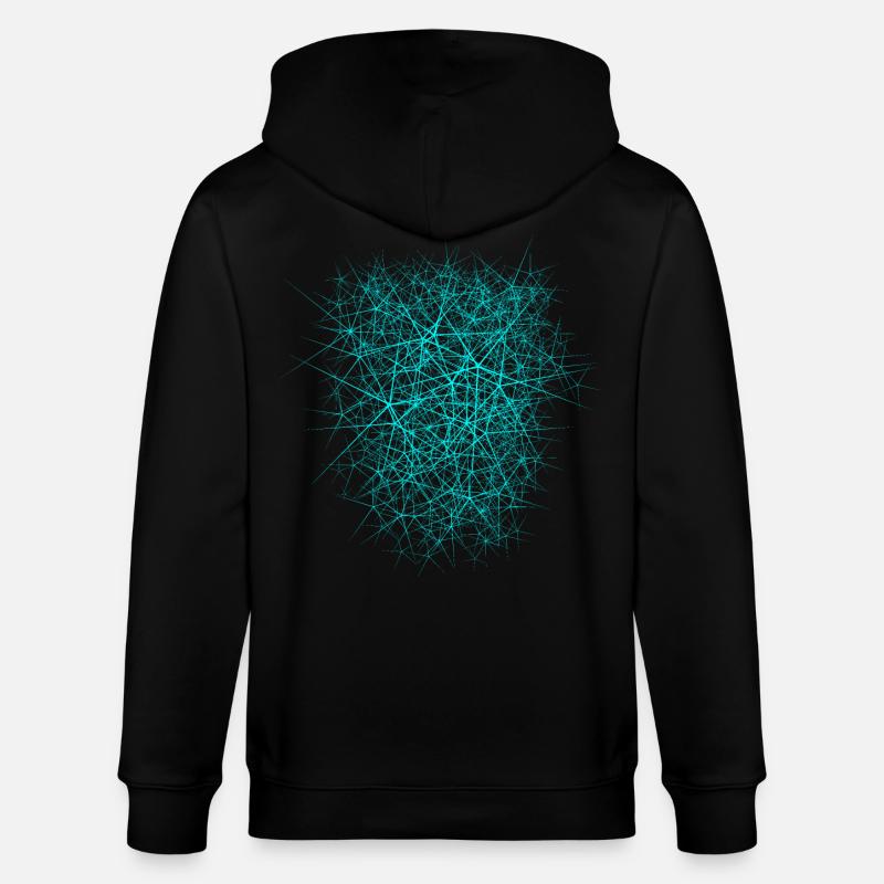 Nano structure - conception de texture - Veste à capuche bio CULTIVATOR Stanley/Stella Unisexe - noir