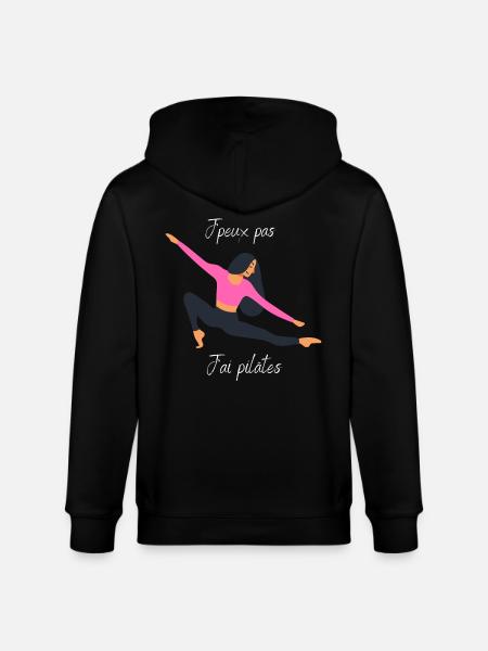 J'peux pas j'ai pilâtes - Veste à capuche bio CULTIVATOR Stanley/Stella Unisexe - noir