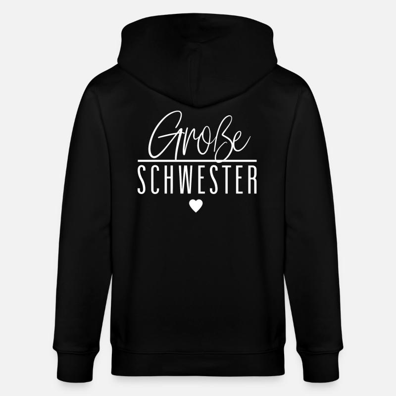 Große Schwester - Stanley/Stella Unisex Bio-Kapuzenjacke CULTIVATOR  - Schwarz