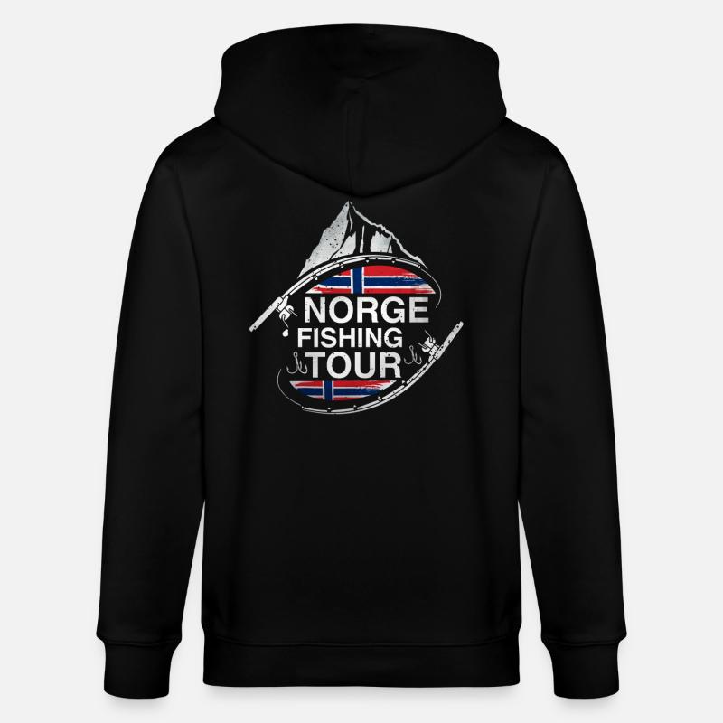 Tour de pêche de Norge - Veste à capuche bio CULTIVATOR Stanley/Stella Unisexe - noir