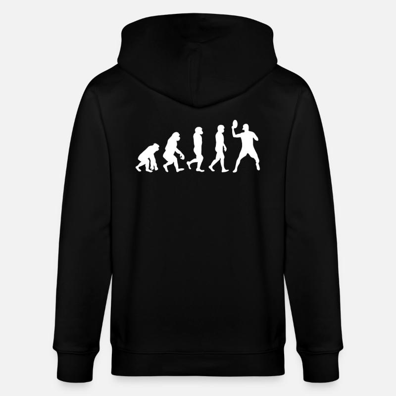 Disc golf evolution - Stanley/Stella CULTIVATOR  Unisex Organic Hooded Jacket - black