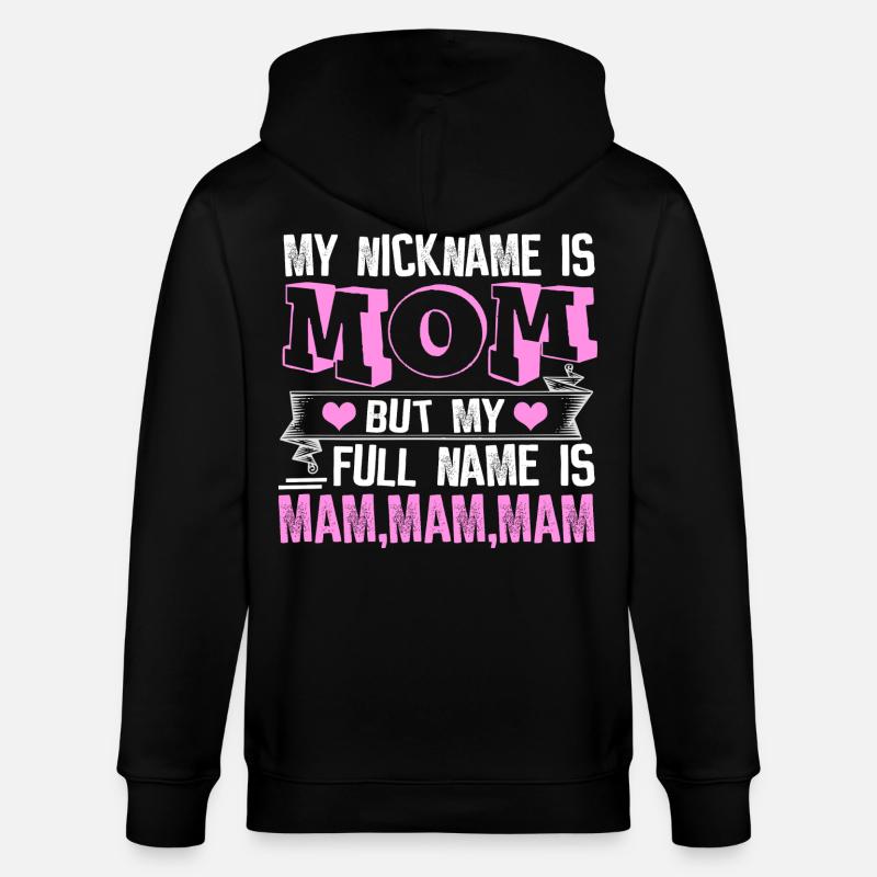 Mama - Stanley/Stella Unisex Bio-Kapuzenjacke CULTIVATOR - Schwarz