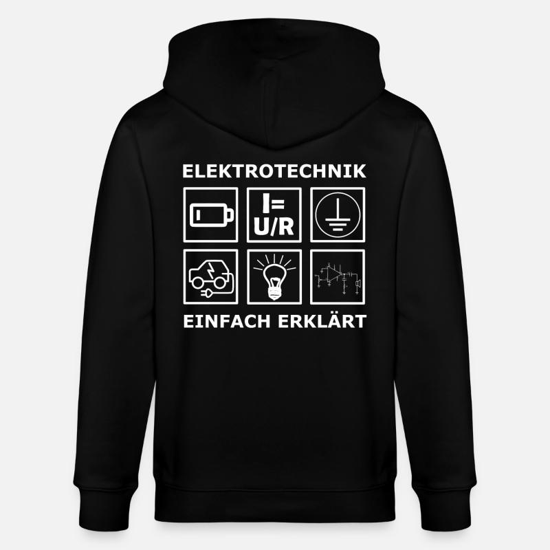 Elektrotechnik Ingenieur Studium - Stanley/Stella Unisex Bio-Kapuzenjacke CULTIVATOR - Schwarz