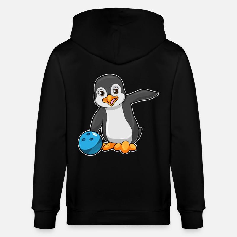 Penguin Bowling Boule de bowling - Veste à capuche bio CULTIVATOR Stanley/Stella Unisexe - noir
