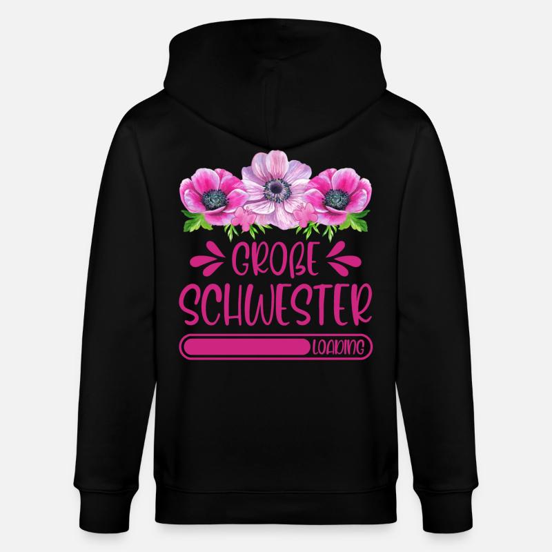 Große Schwester Loading - Stanley/Stella Unisex Bio-Kapuzenjacke CULTIVATOR  - Schwarz