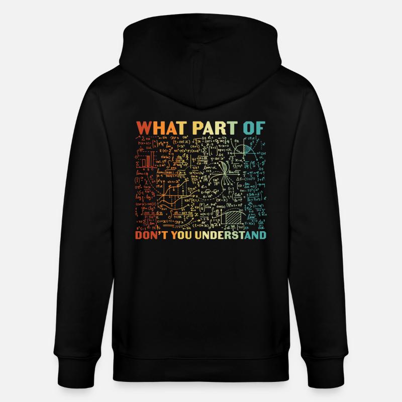 Welchen Teil davon verstehst du nicht? - Stanley/Stella Unisex Bio-Kapuzenjacke CULTIVATOR  - Schwarz