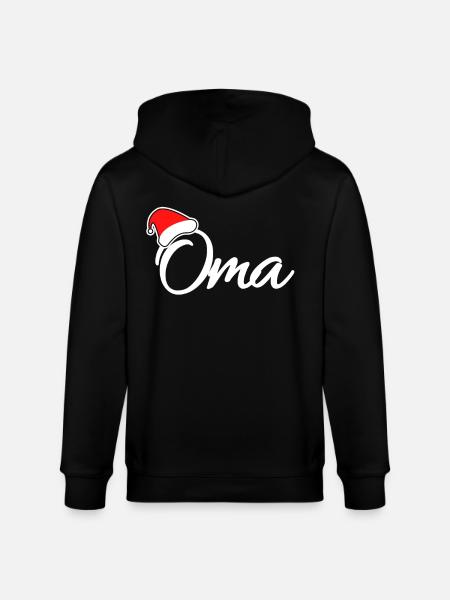 Weihnachten Oma - Stanley/Stella Unisex Bio-Kapuzenjacke CULTIVATOR - Schwarz