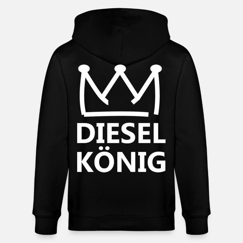 Diesel King - Stanley/Stella CULTIVATOR  Unisex Organic Hooded Jacket - black