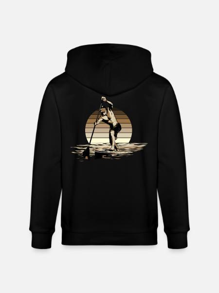 Standup Paddle - SUP - Veste à capuche bio CULTIVATOR Stanley/Stella Unisexe - noir