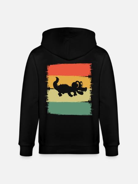 Aligator Crocodile - Veste à capuche bio CULTIVATOR Stanley/Stella Unisexe - noir