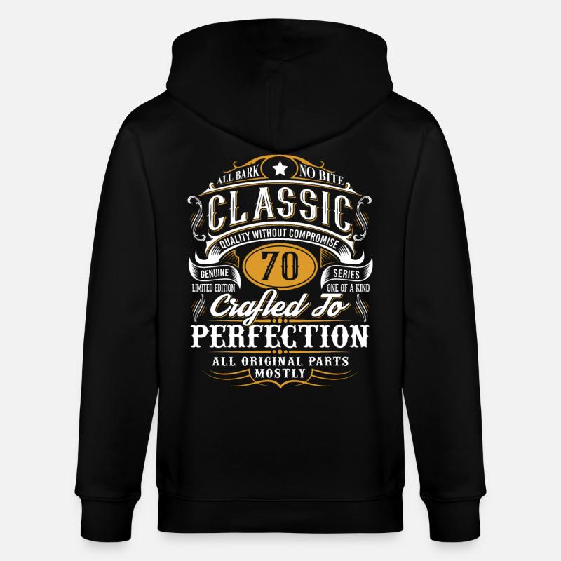 70e anniversaire - Veste à capuche bio CULTIVATOR Stanley/Stella Unisexe - noir