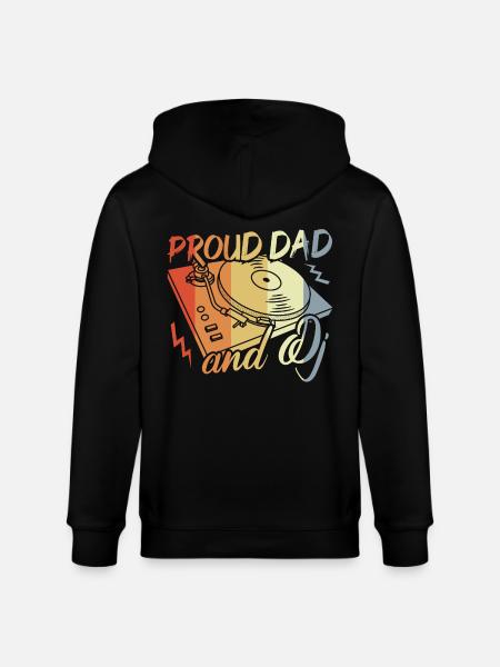 Diskjockey Papa - Stanley/Stella Unisex Bio-Kapuzenjacke CULTIVATOR  - Schwarz