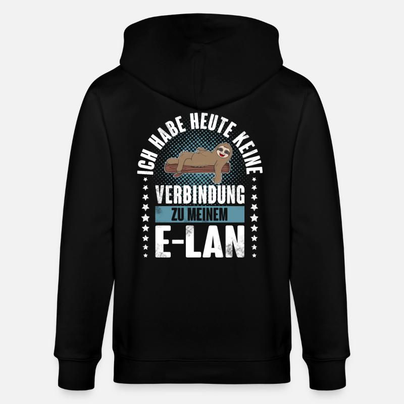 Faultier E Lan - Stanley/Stella Unisex Bio-Kapuzenjacke CULTIVATOR  - Schwarz