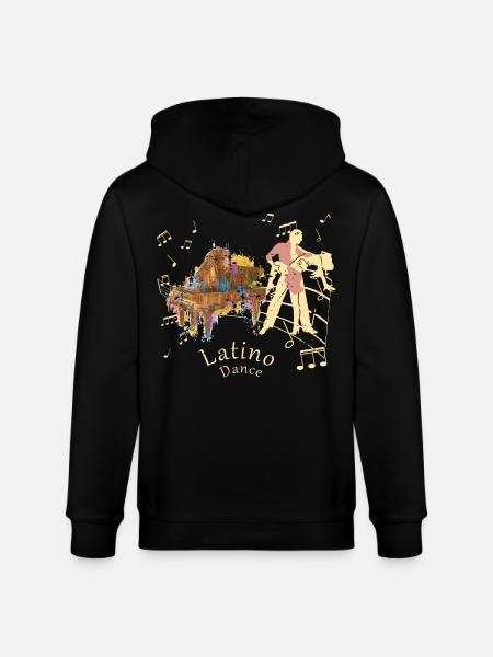 Latino Dancer - Stanley/Stella CULTIVATOR Unisex Organic Hooded Jacket - black