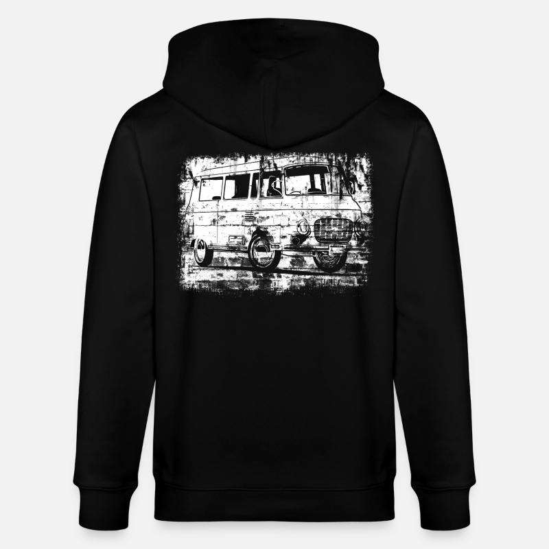 Barkas B1000 Grunge Look - Veste à capuche bio CULTIVATOR Stanley/Stella Unisexe - noir