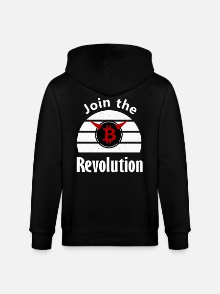 The Coin Revolutionary - Stanley/Stella CULTIVATOR  Unisex Organic Hooded Jacket - black