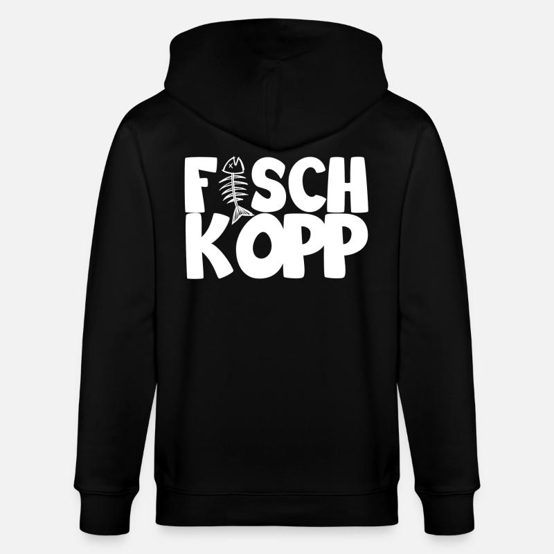 Fischkopp - Stanley/Stella Unisex Bio-Kapuzenjacke CULTIVATOR  - Schwarz