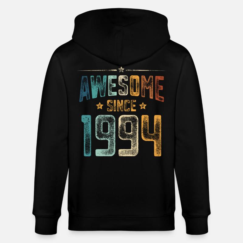 1994 Naissance Année de naissance - Veste à capuche bio CULTIVATOR Stanley/Stella Unisexe - noir