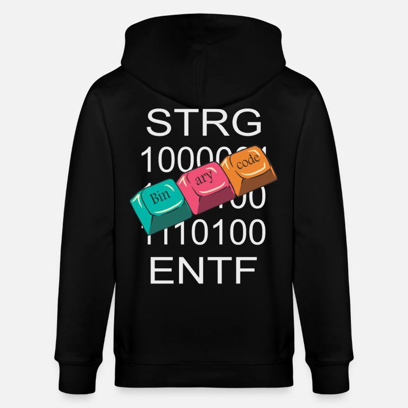 Nerd de l’informatique - Veste à capuche bio CULTIVATOR Stanley/Stella Unisexe - noir