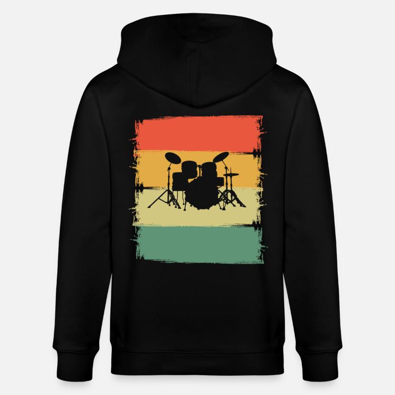 Percussion - Veste à capuche bio CULTIVATOR Stanley/Stella Unisexe - noir