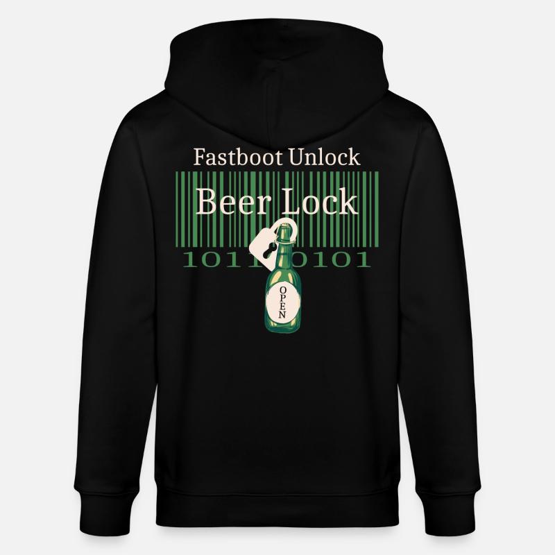 Hacker Beer Castle - Veste à capuche bio CULTIVATOR Stanley/Stella Unisexe - noir