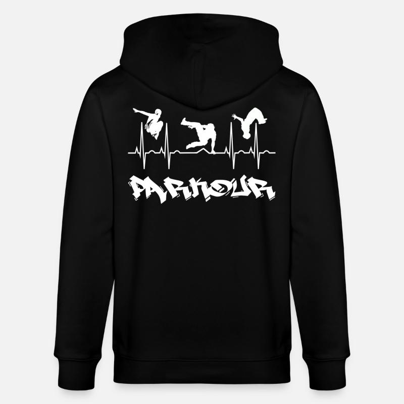 Parkour - Stanley/Stella Unisex Bio-Kapuzenjacke CULTIVATOR  - Schwarz