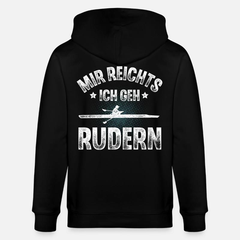 Rudern Ruderer Ruderboot - Stanley/Stella Unisex Bio-Kapuzenjacke CULTIVATOR  - Schwarz