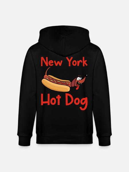 new york hot dog - Stanley/Stella CULTIVATOR  Unisex Organic Hooded Jacket - black