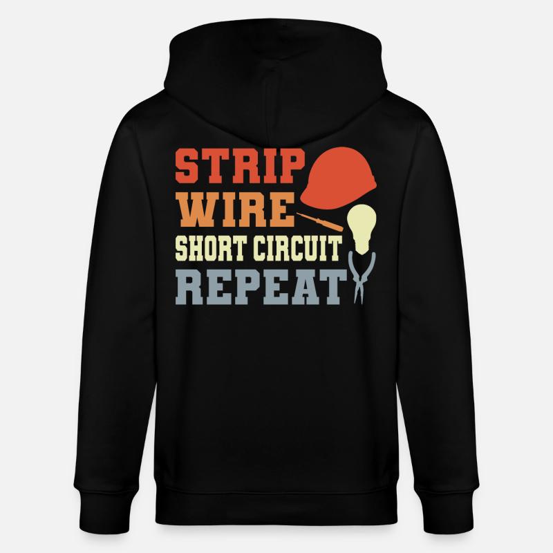 Drôle de blague d’électricien - Veste à capuche bio CULTIVATOR Stanley/Stella Unisexe - noir