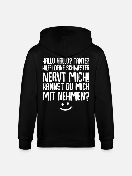 Tante Nichte Neffe - Stanley/Stella Unisex Bio-Kapuzenjacke CULTIVATOR - Schwarz