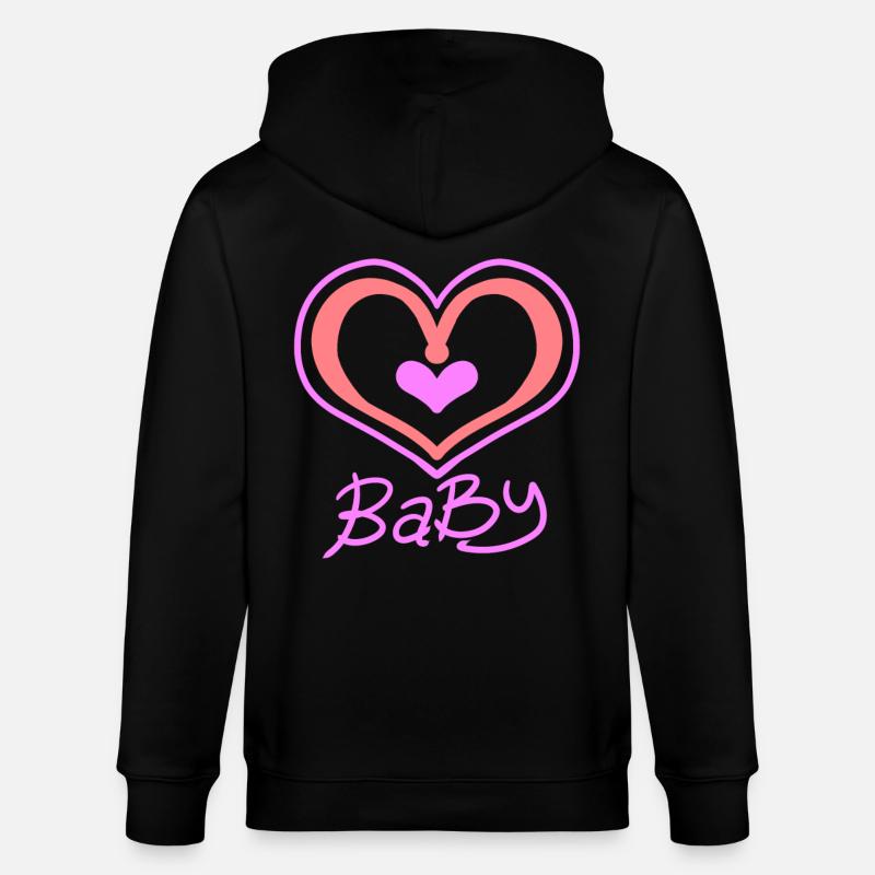 Cœur de bébé - Veste à capuche bio CULTIVATOR Stanley/Stella Unisexe - noir