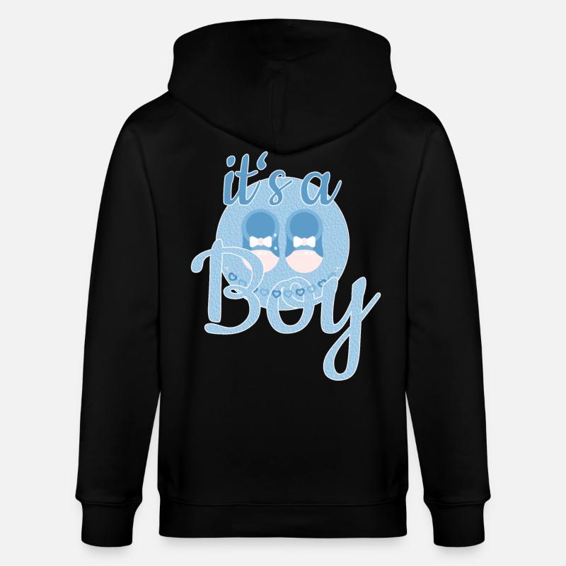 Cadeau Bébé Garçon - Veste à capuche bio CULTIVATOR Stanley/Stella Unisexe - noir