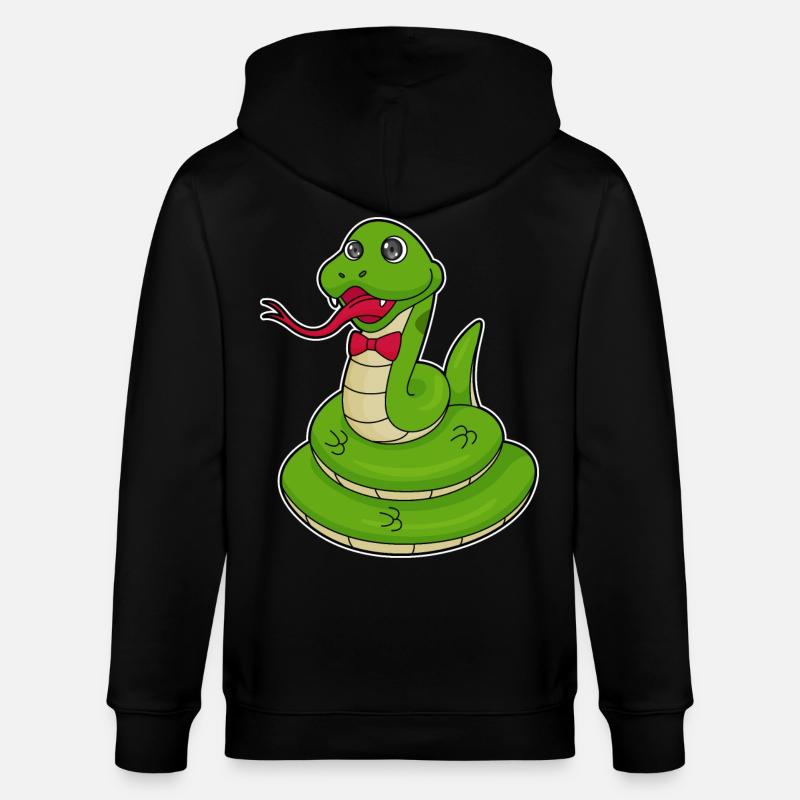 Serpent avec boucle - Veste à capuche bio CULTIVATOR Stanley/Stella Unisexe - noir