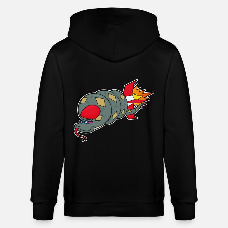 Fusée Serpent - Veste à capuche bio CULTIVATOR Stanley/Stella Unisexe - noir