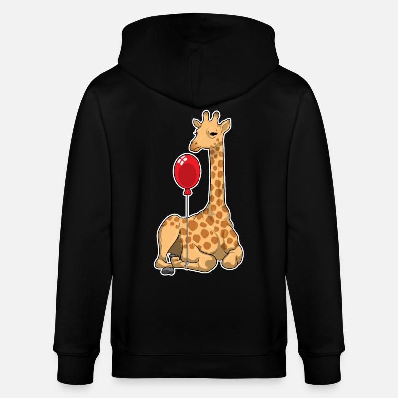 Ballon girafe - Veste à capuche bio CULTIVATOR Stanley/Stella Unisexe - noir