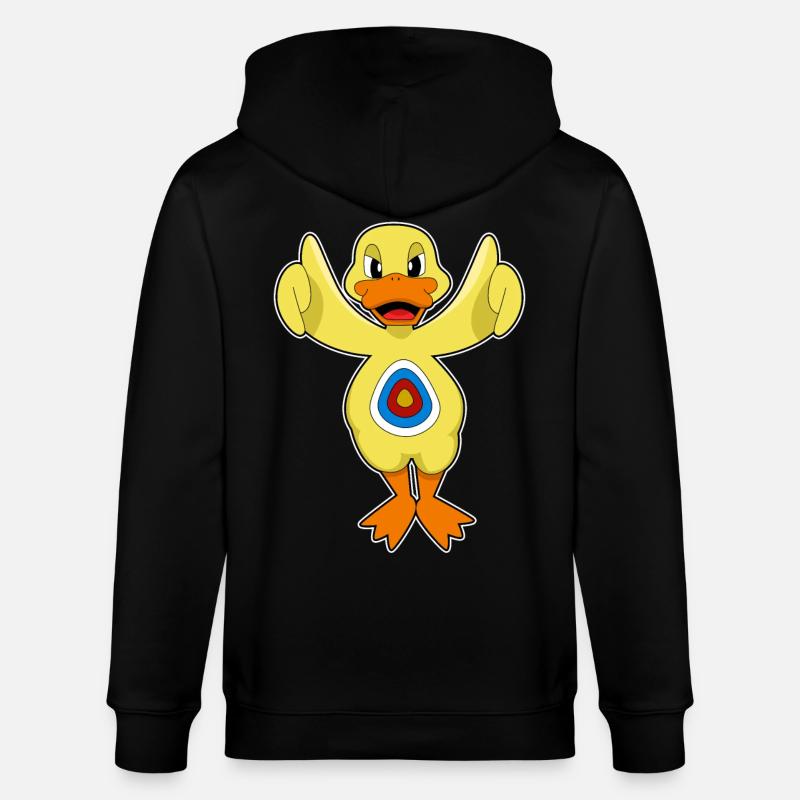 Cible de fléchettes canard - Veste à capuche bio CULTIVATOR Stanley/Stella Unisexe - noir