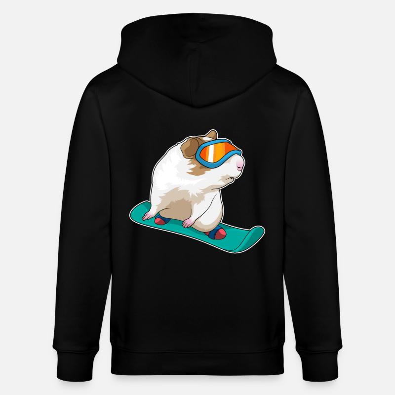 Guinea Pig Snowboarder Snowboard - Veste à capuche bio CULTIVATOR Stanley/Stella Unisexe - noir