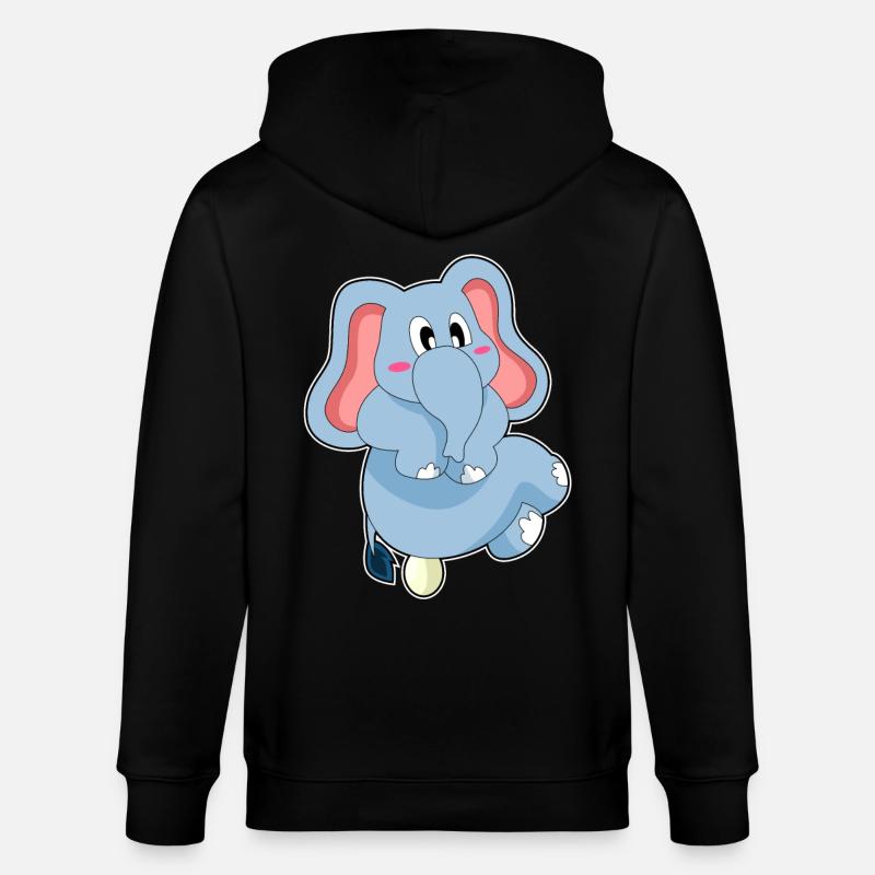 Elefant Ei - Stanley/Stella Unisex Bio-Kapuzenjacke CULTIVATOR  - Schwarz