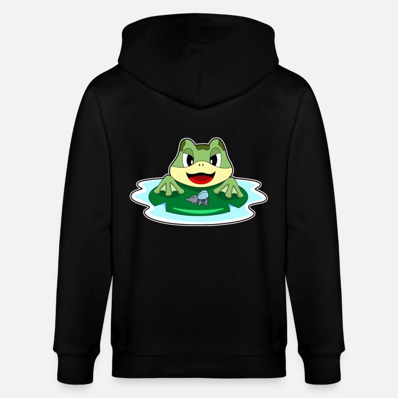 Frosch Fliege - Stanley/Stella Unisex Bio-Kapuzenjacke CULTIVATOR - Schwarz