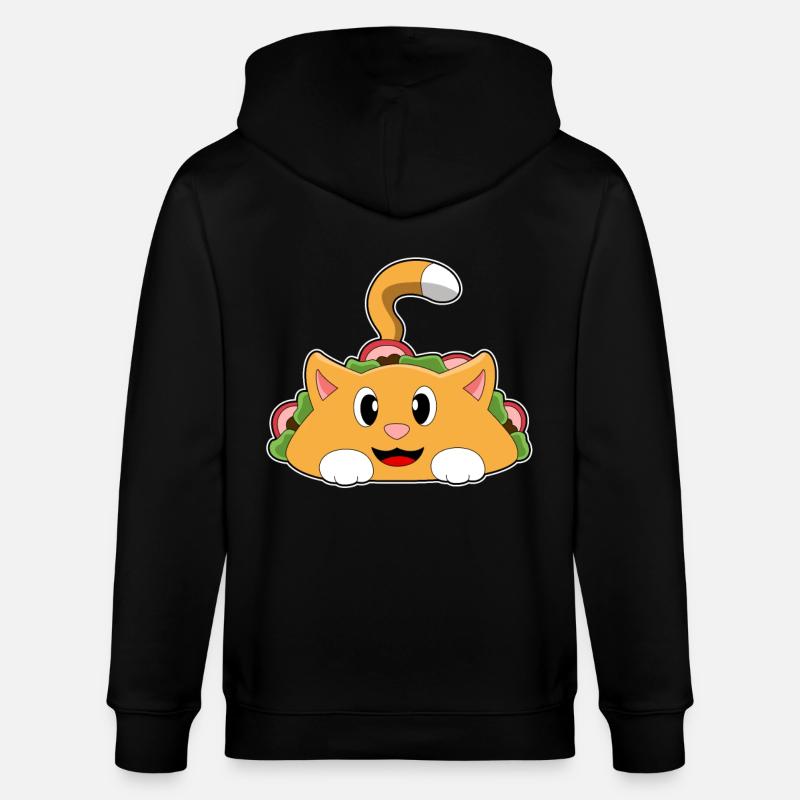 Taco pour chat - Veste à capuche bio CULTIVATOR Stanley/Stella Unisexe - noir