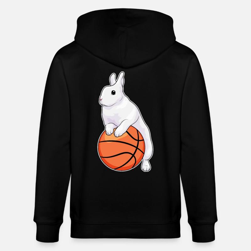 Lapin Basketteur Basketteur - Veste à capuche bio CULTIVATOR Stanley/Stella Unisexe - noir