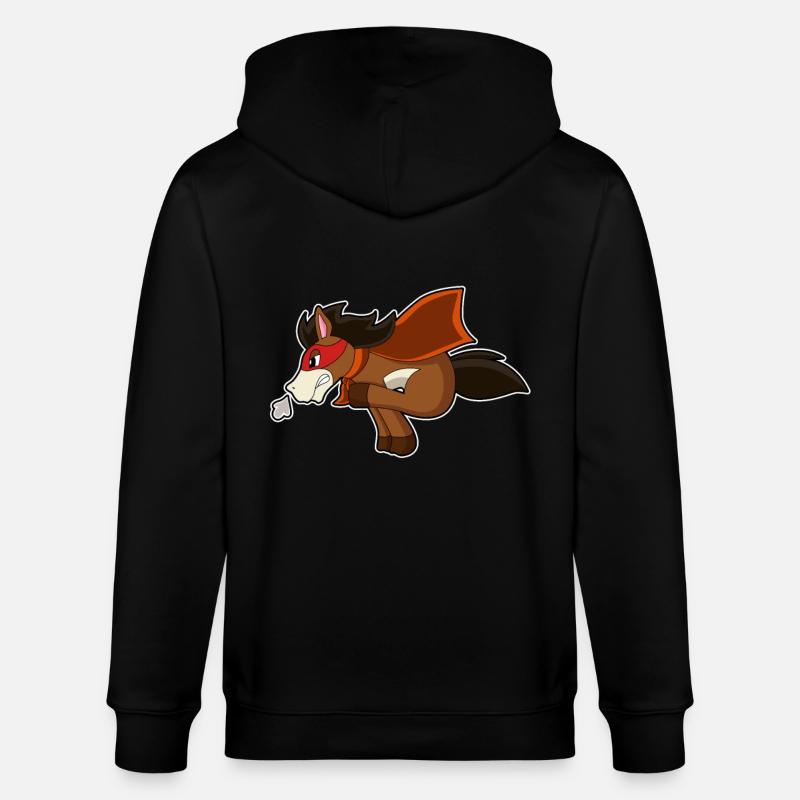 Pferd Held - Stanley/Stella Unisex Bio-Kapuzenjacke CULTIVATOR  - Schwarz