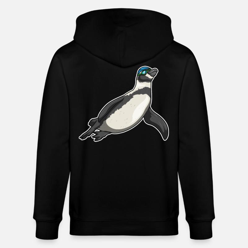 Lunettes de natation Pingouin - Veste à capuche bio CULTIVATOR Stanley/Stella Unisexe - noir